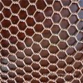 Zeshoekige geweven bbq grill barbecue mesh broodrooster grill